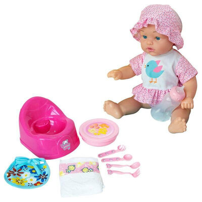 Toy Pro Baby Amoura Hayati Drink & Wet Playset Doll - 18 inch