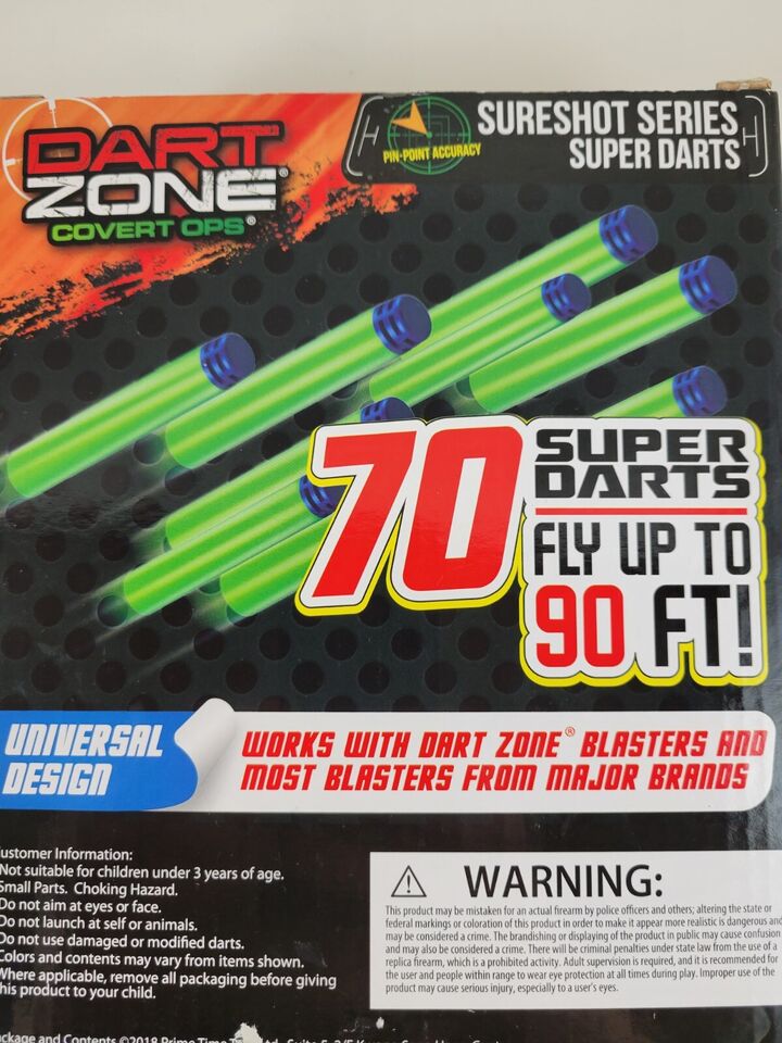 Toy Pro Dart Zone Sureshot Darts Refill 50 Pcs