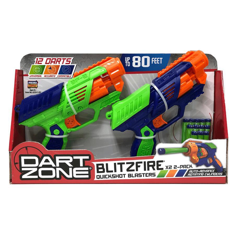 Toy Pro Dart Zone Bltzfirex2 Value Blaster 2 Pack