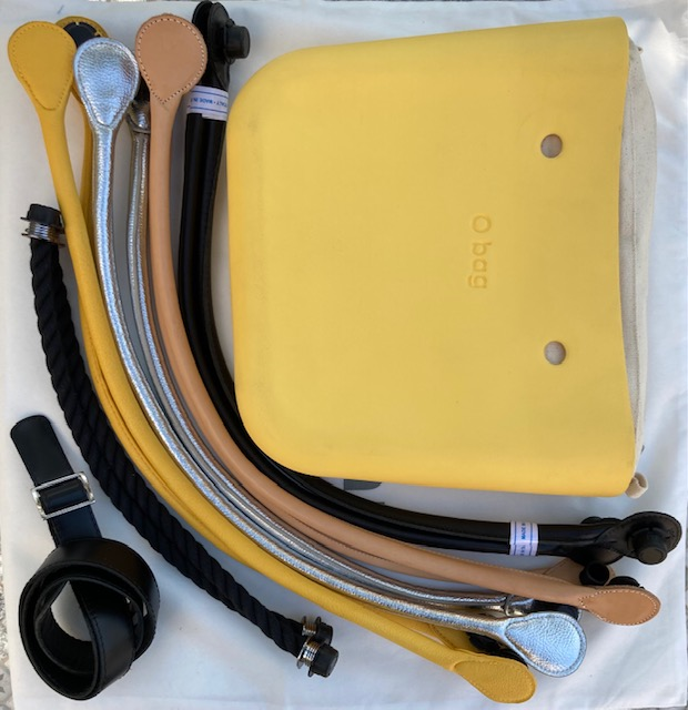 O Bag in Yellow Color With 10 Various Accessories