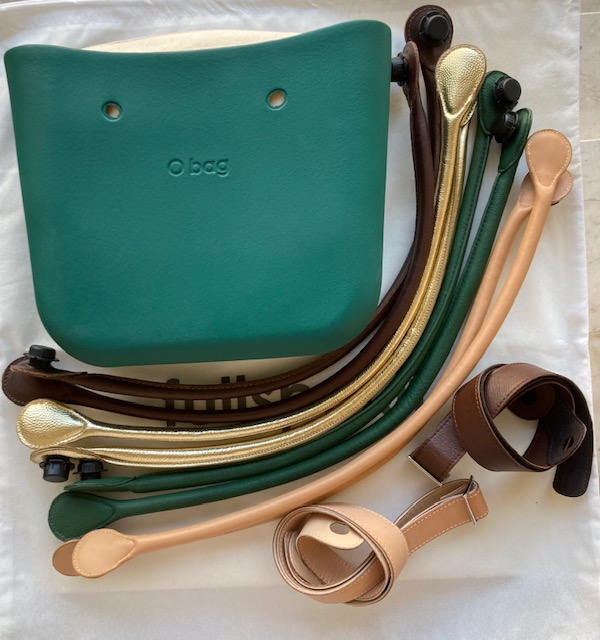 O Bag in Green Petrol Color 10 Various Accessories