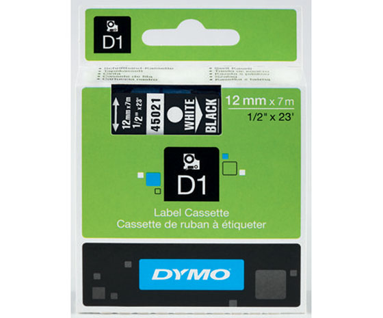 Dymo D1 45021 Marking Tape 12 Mm X 7 M