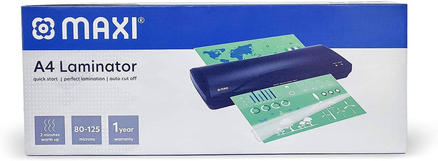 Maxi A4 Laminator Machine 80-125microns 2min Warmup