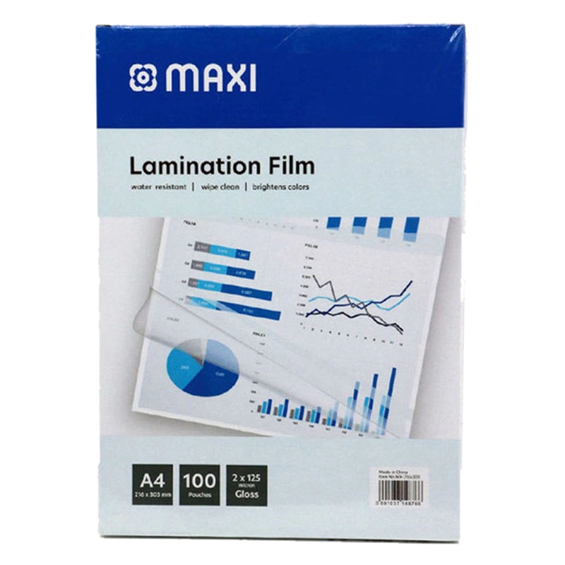 Maxi Laminating Film 125mic 216*303mm 10 Sheets in 1 Box