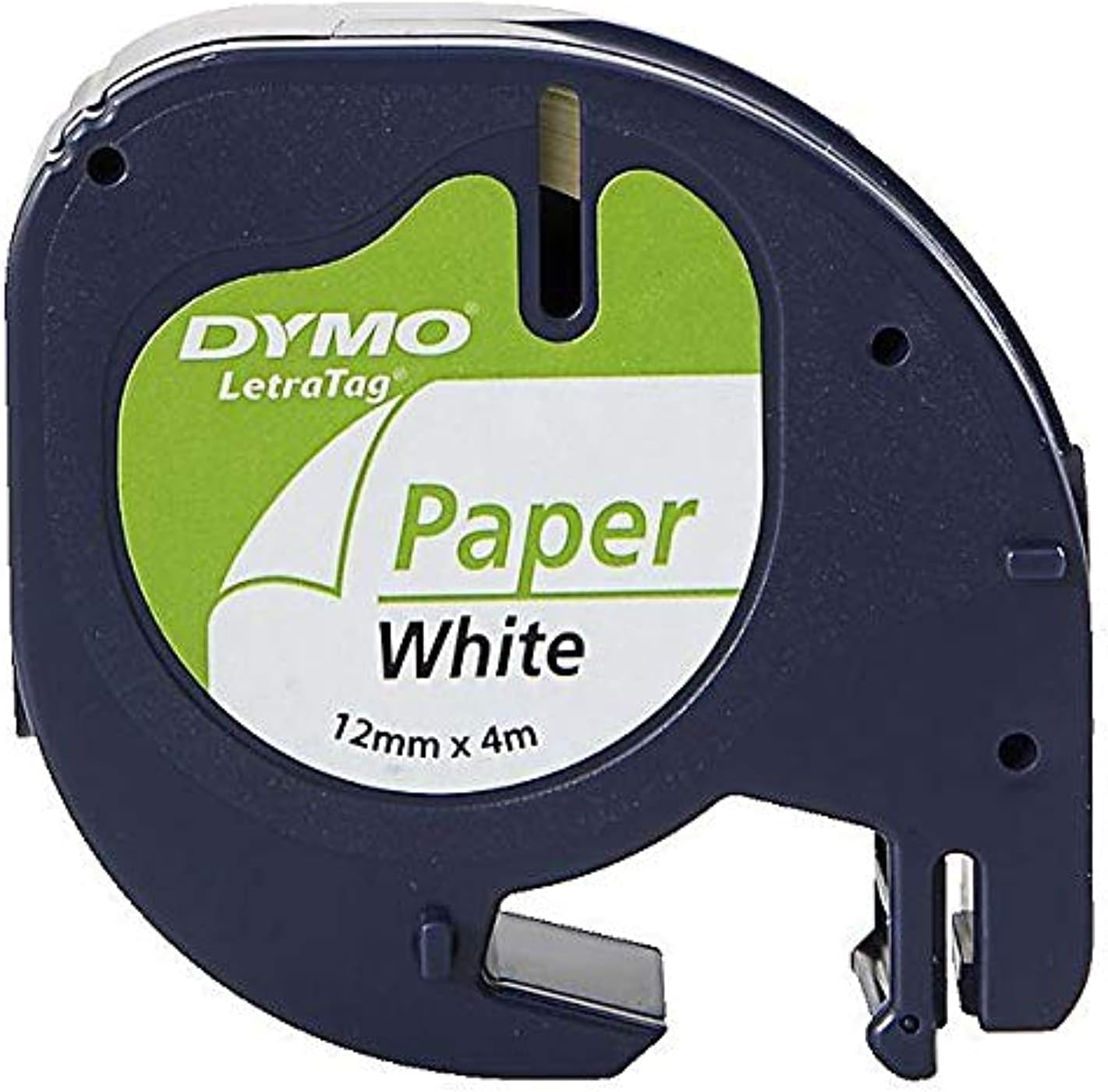 Dymo Letratag Paper Label Tape, 12mm X 4m, White
