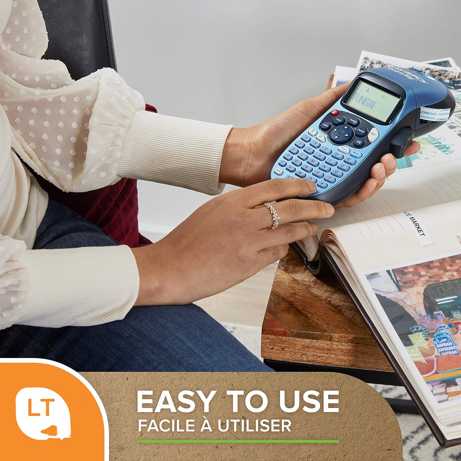 Dymo LetraTag Plastic Label Tape, 12 mm x 4 m Roll - Green