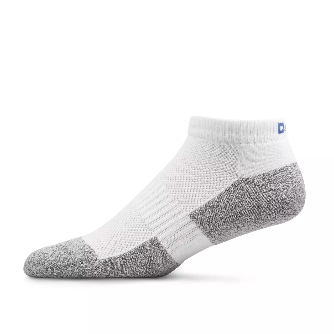 Dr Comfort No-Show Diabetic Unisex Sock White - Medium