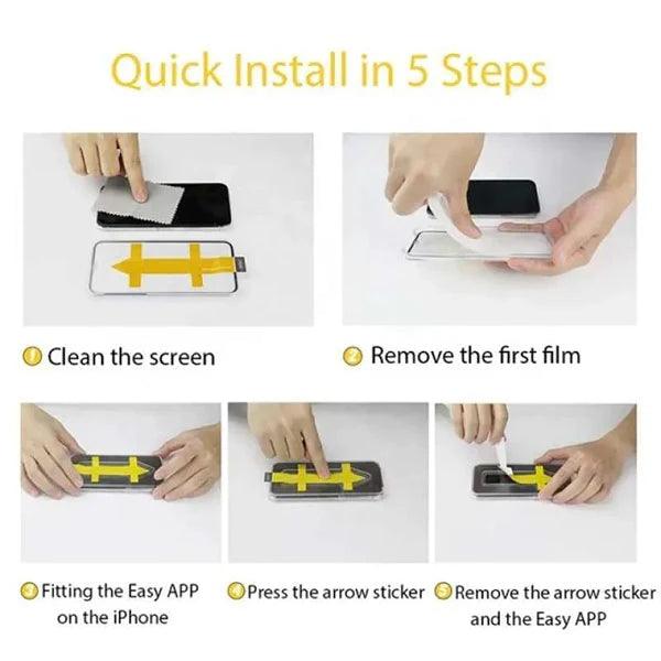 Engage iPhone 15 Pro Max Tempered Glass With Application Tray