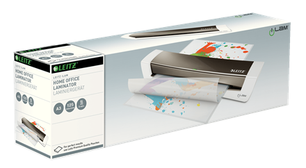 Leitz iLAM Dark Grey Home Office Laminator for Documents Up to A3