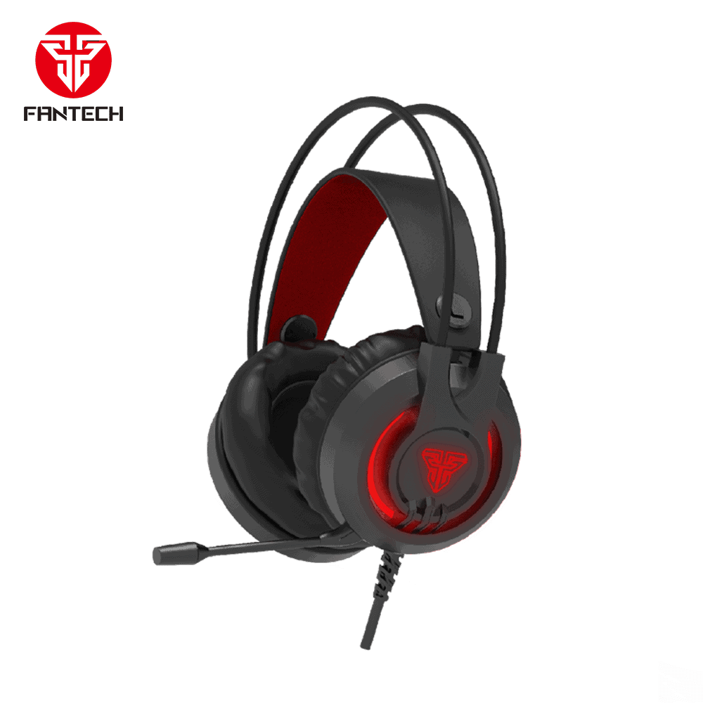 Fantech Stereo 3.5MM Gaming Headset with 7 RGB - Black