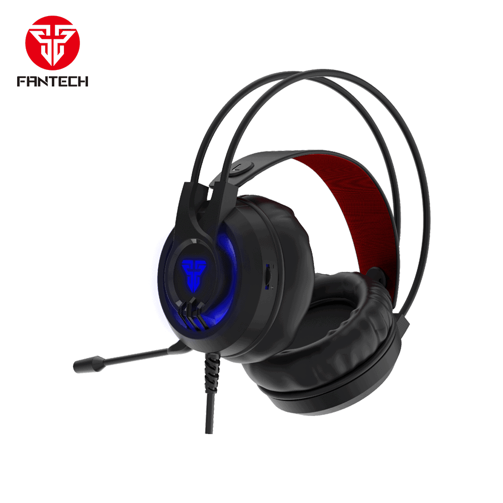 Fantech Stereo 3.5MM Gaming Headset with 7 RGB - Black