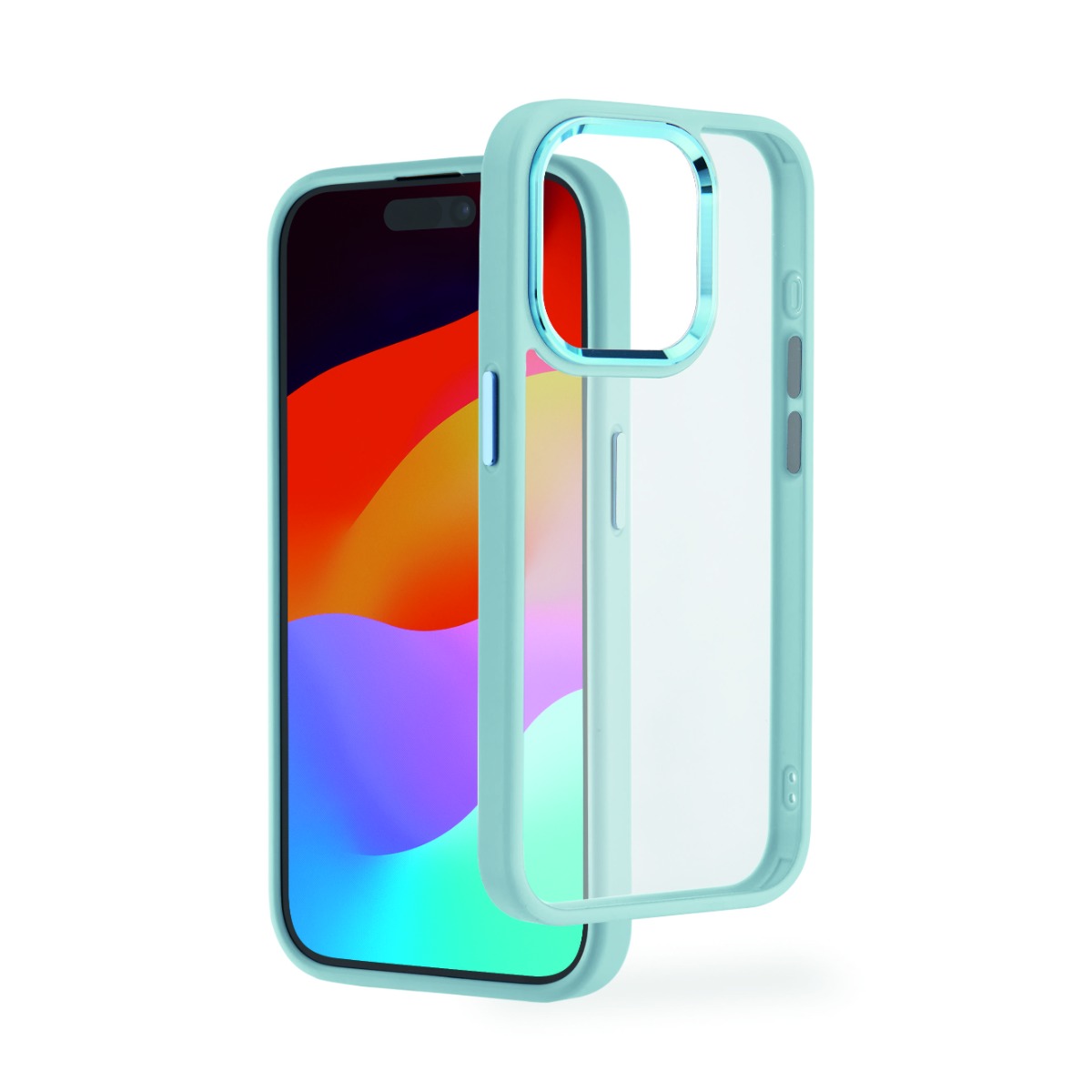 Hama Cam Protect Mobile Case -iPhone 15 Pro - Blue/Transparent
