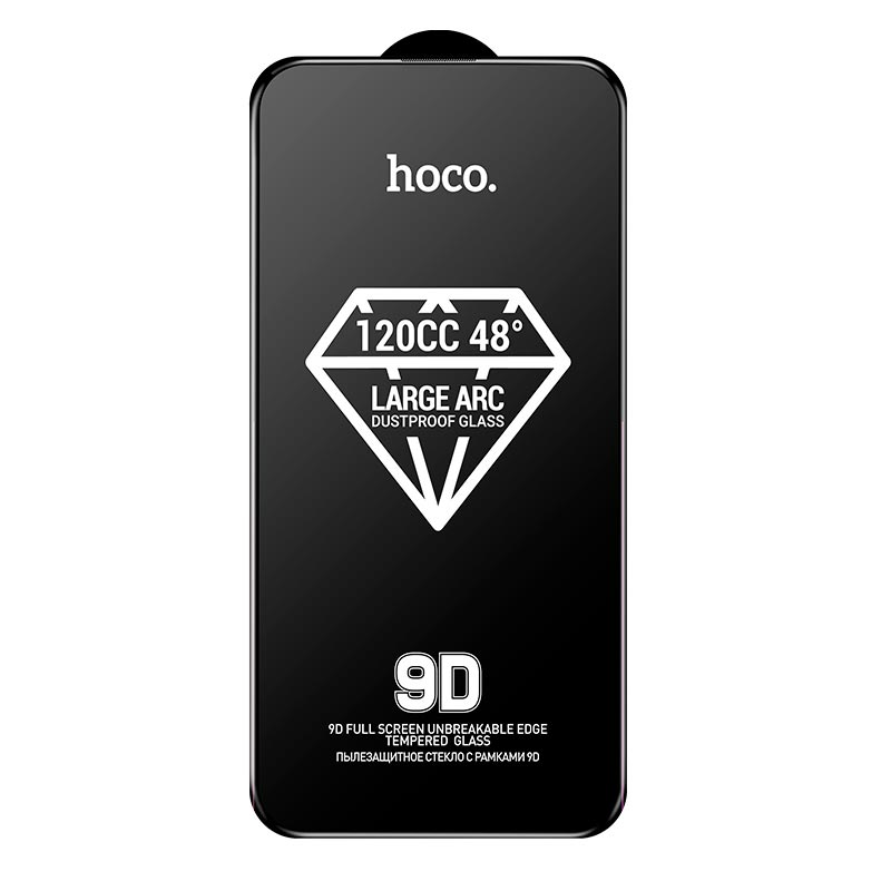 Hoco Protective Glass for iPhone15 Pro Hoco 9d Large Arc Dustproof Glass (A34)