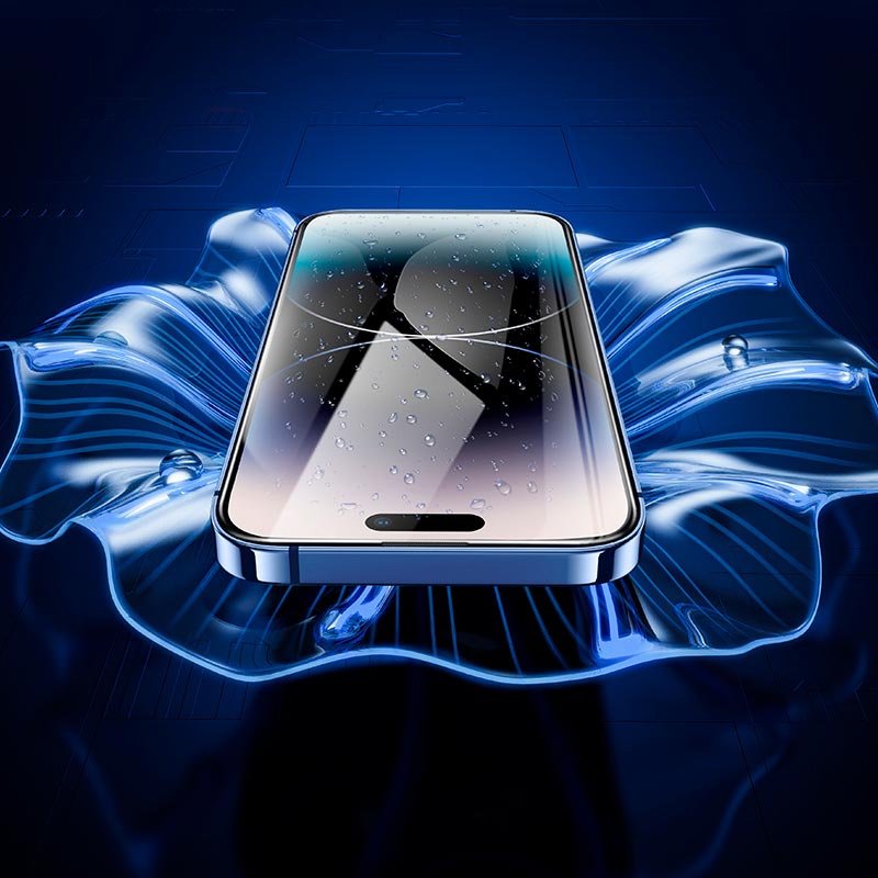 Hoco Protective Glass for iPhone15 Pro Hoco 9d Large Arc Dustproof Glass (A34)