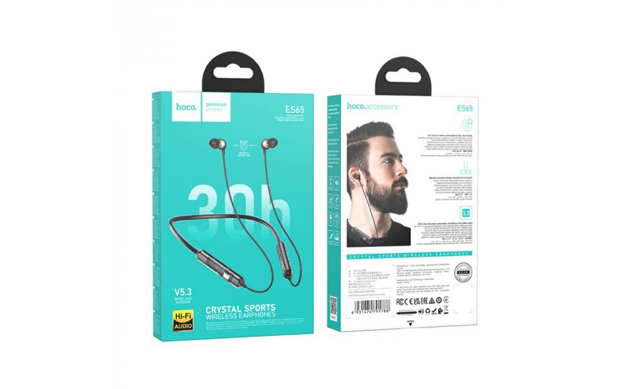 Hoco ES65 Dream Sports True Wireless Headphones - Black