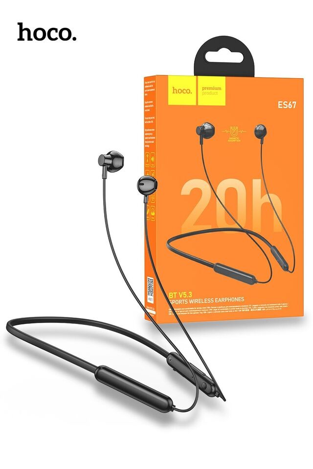 Hoco ES67 Perception 20Hr Neckband BT Headset Black