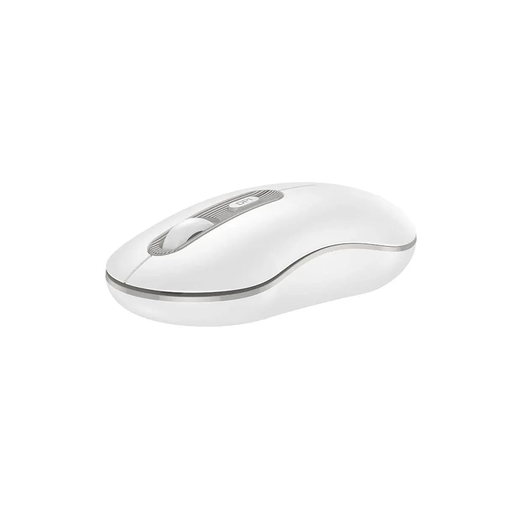 Hoco GM21 Platinum 2.4G Business Wireless Mouse - White & Grey