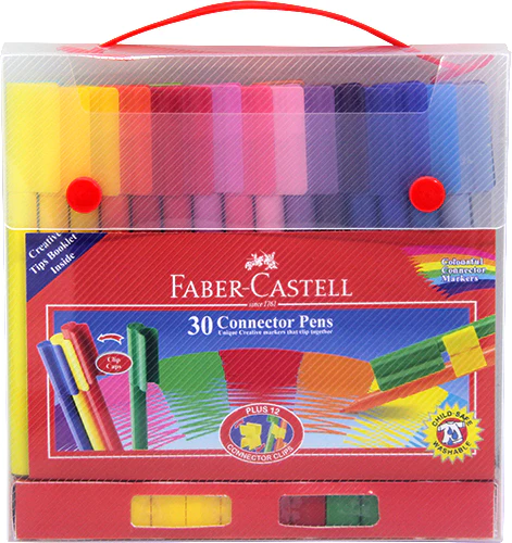 Faber-castell Connector Pen Gift Box Set of 30 Colours