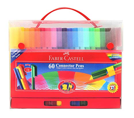Faber-castell Connector Pen Gift Box Set of 60 Colours