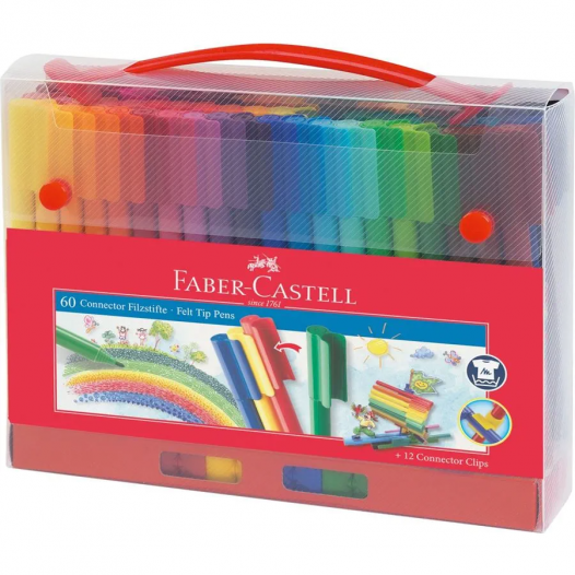 Faber-castell Connector Pen Gift Box Set of 60 Colours
