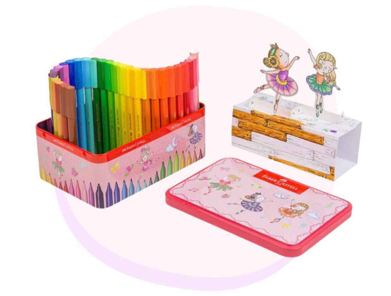Faber-castell Connector Pen Music Box Gift Set of 25 Color