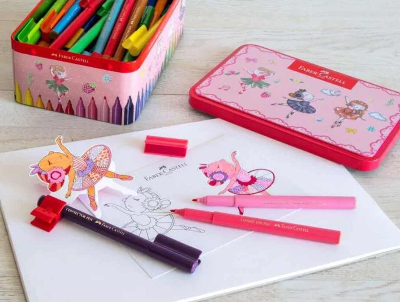 Faber-castell Connector Pen Music Box Gift Set of 25 Color