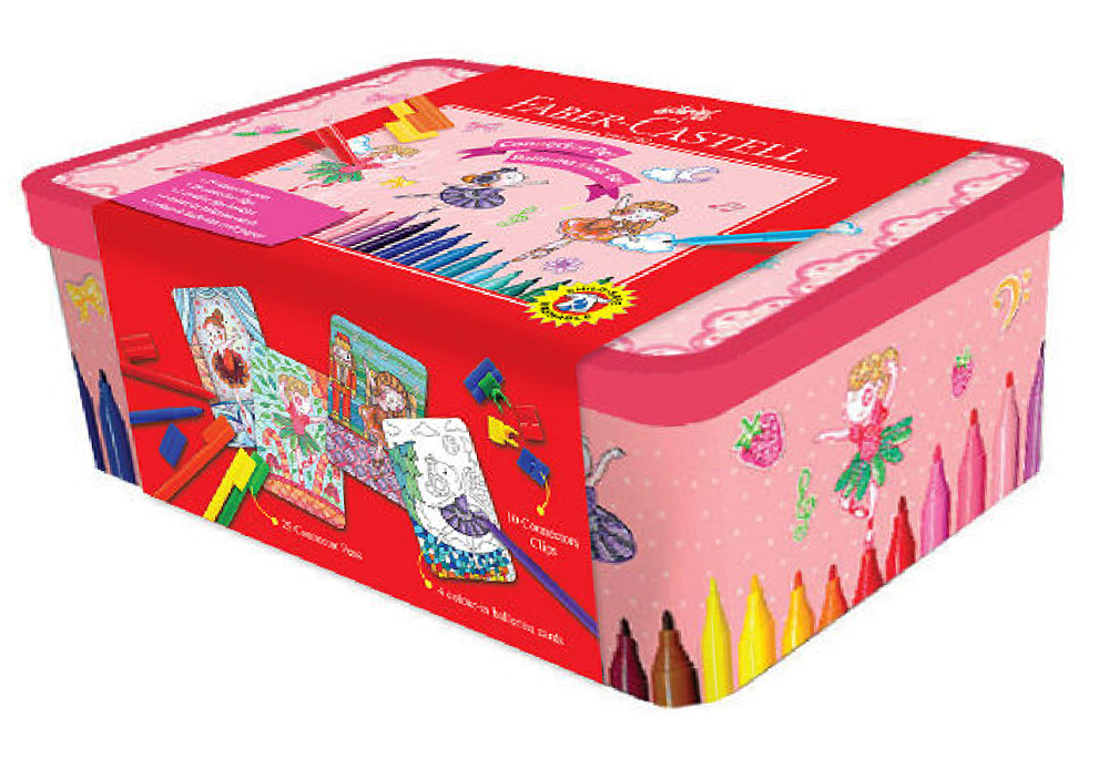 Faber-castell Connector Pen Music Box Gift Set of 25 Color