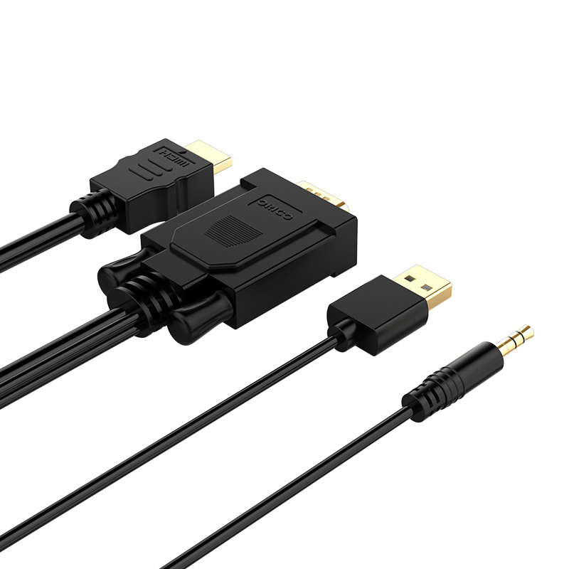 Orico VGA to HDMI cable with audio support - 1920x1080 @ 60Hz - 3 Meters