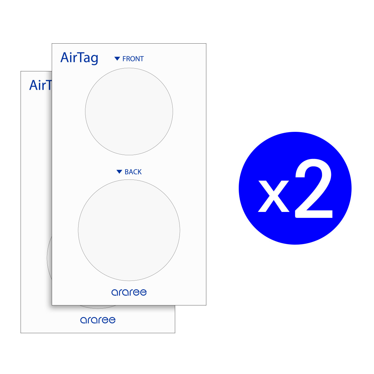 Araree Pure Diamond Protector Film For Apple Airtag - Clear