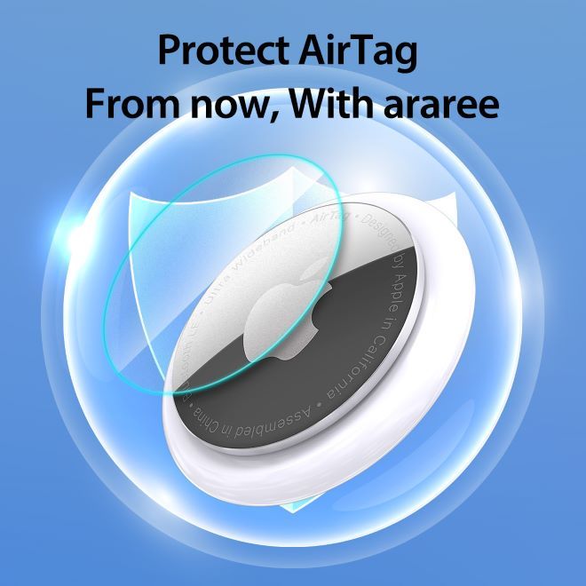 Araree Pure Diamond Protector Film For Apple Airtag - Clear