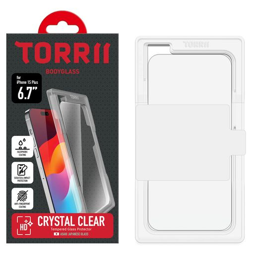 Torrii Bodyglass Screen Protector for iPhone 15 Plus (6.7”) – Clear