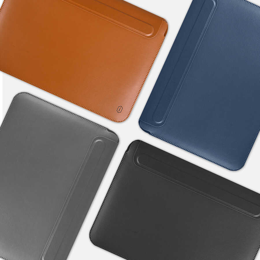 WiWu Skin Pro Slim Stand Sleeve For Macbook Pro 16 - Blue