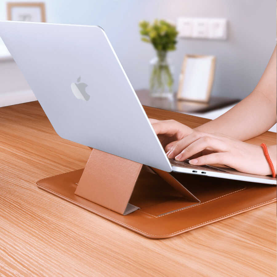WiWu Skin Pro Slim Stand Sleeve For Macbook Pro 16 - Blue