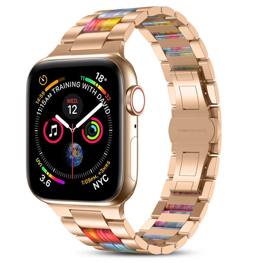 WiWu Resin Steel Belt For Apple Watch 42 /44 /45 /49 Mm - Colorful