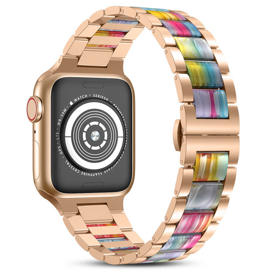 WiWu Resin Steel Belt For Apple Watch 42 /44 /45 /49 Mm - Colorful