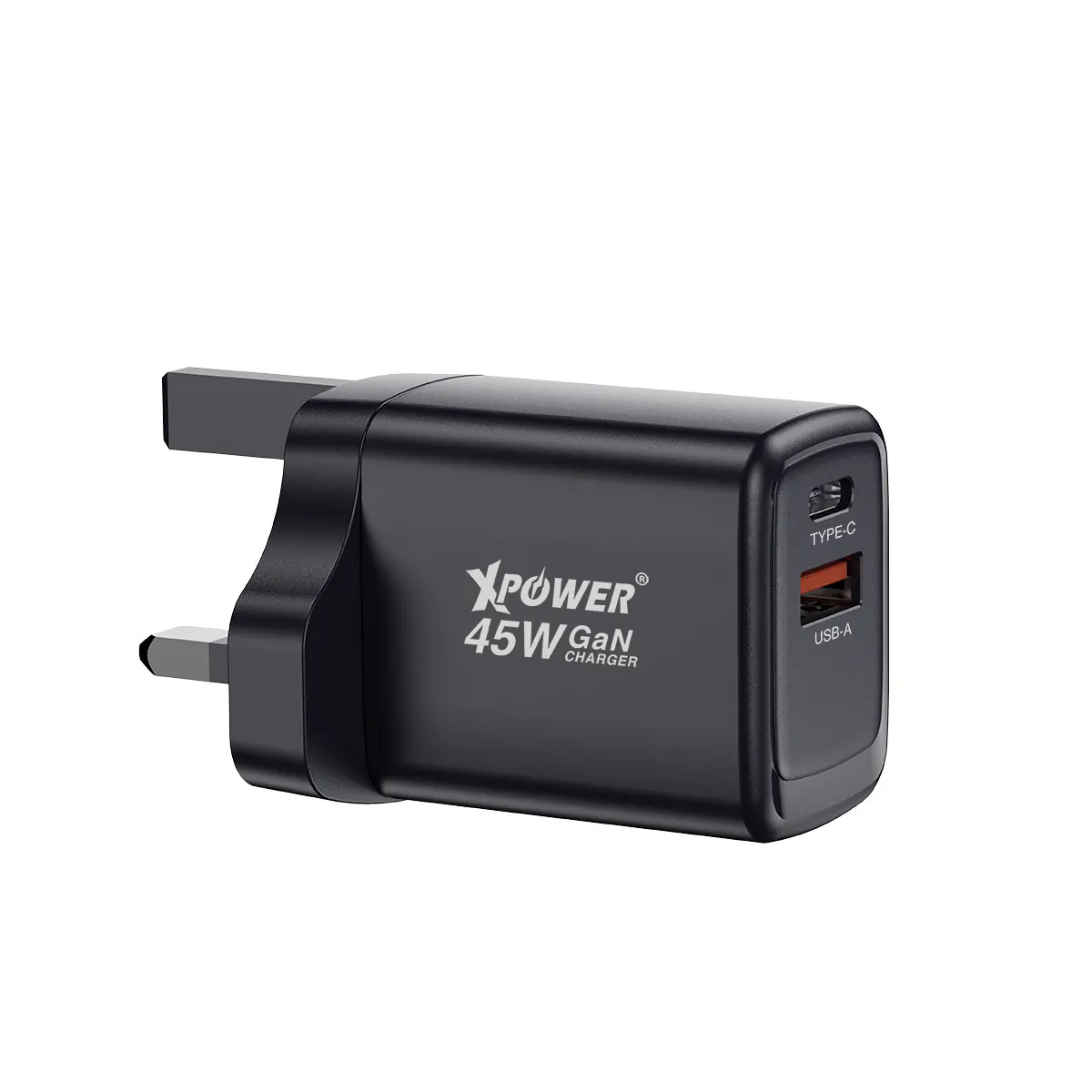 XPower GW45 45W PD 3.0/QC Gan Mini Wall Charger - Black