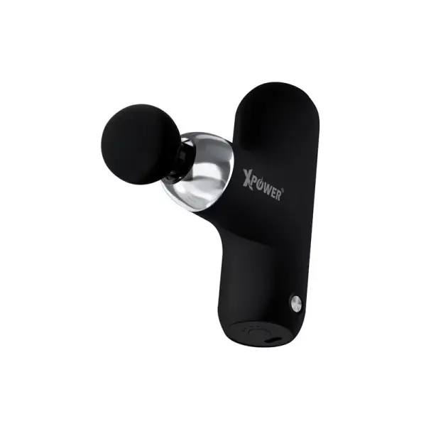 XPower MG13 Mini Massage Gun With 4 Massage Heads - Black
