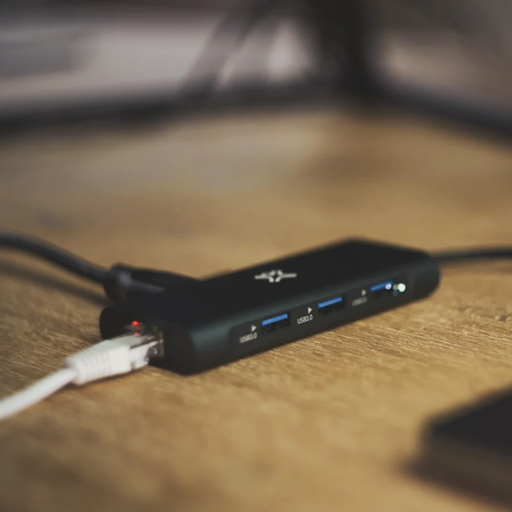 XtremeMac Type-C to USB-A Hub Adapter w/ 8 Ports - Space Grey