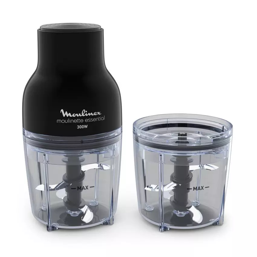 Moulinex Electric Food Chopper, 300W, 400ml, Black