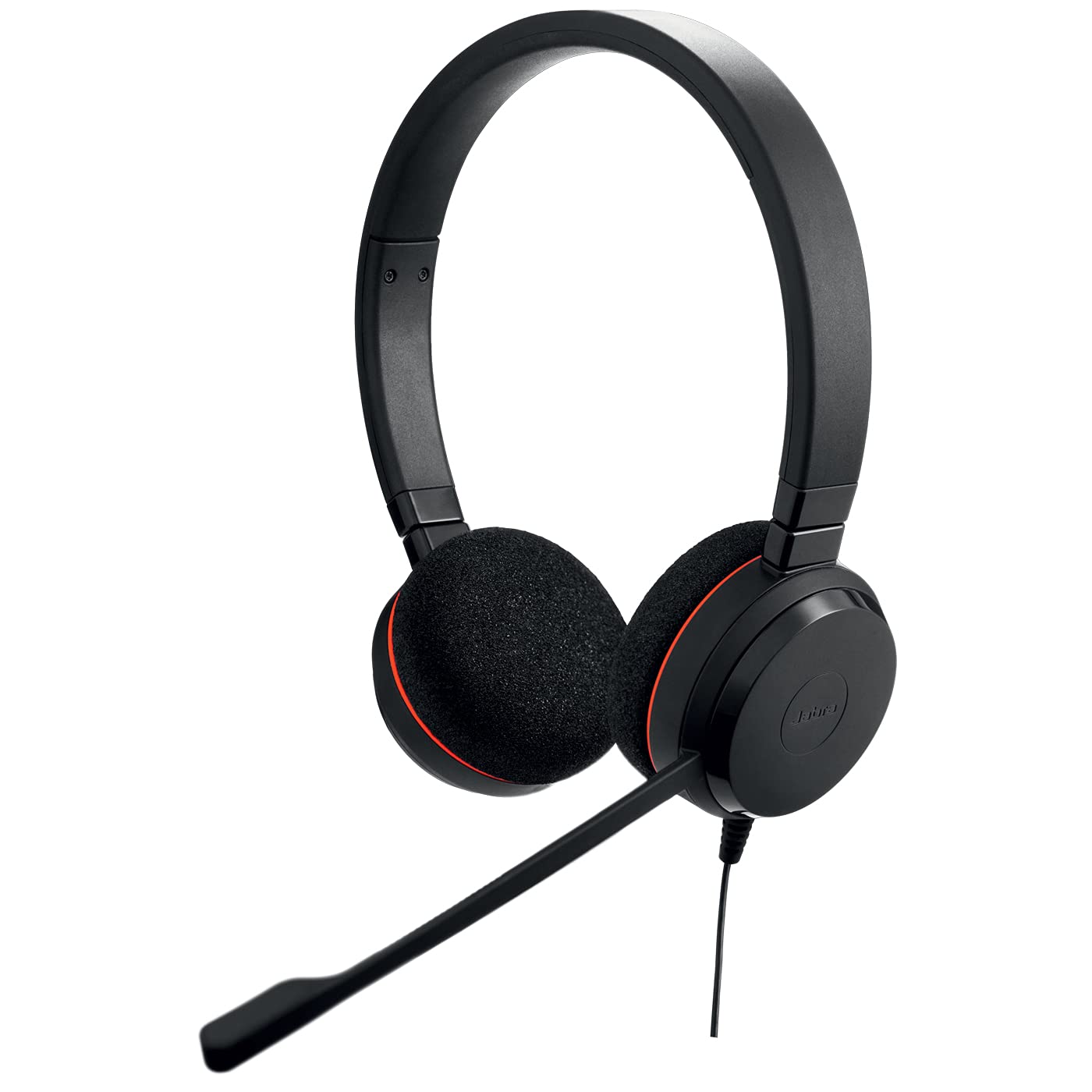 Jabra Evolve UC Wired On-Ear Headset with Mic - Black