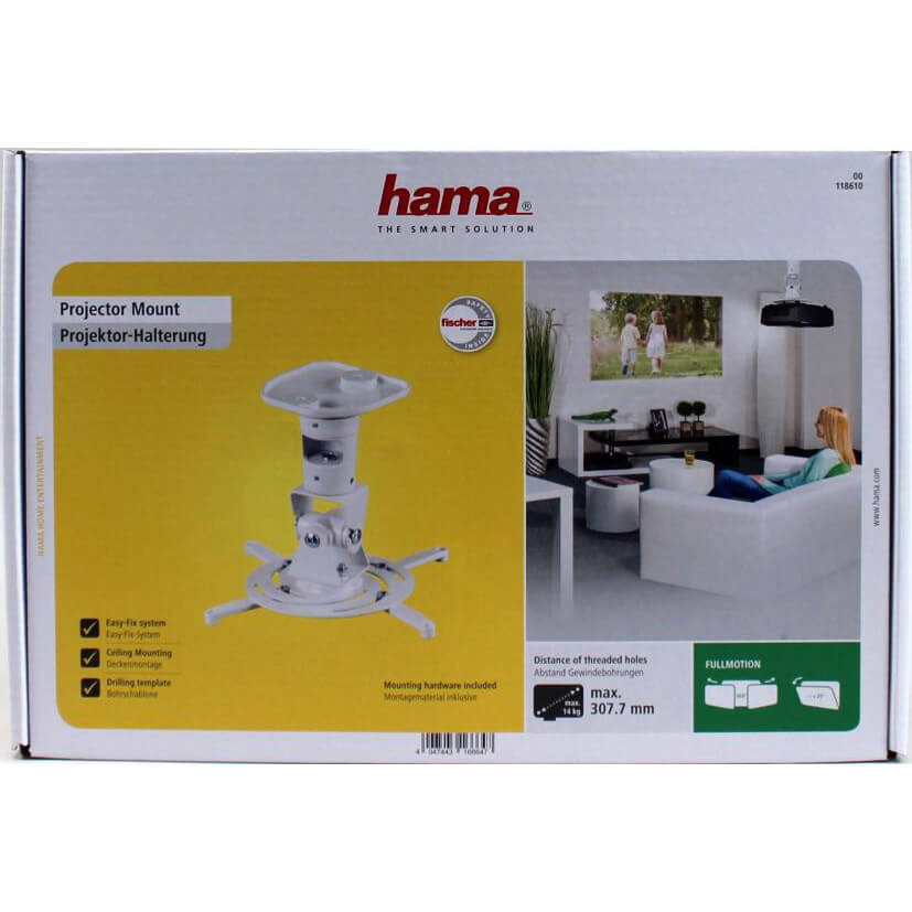 Hama Projector Ceiling Mount - White
