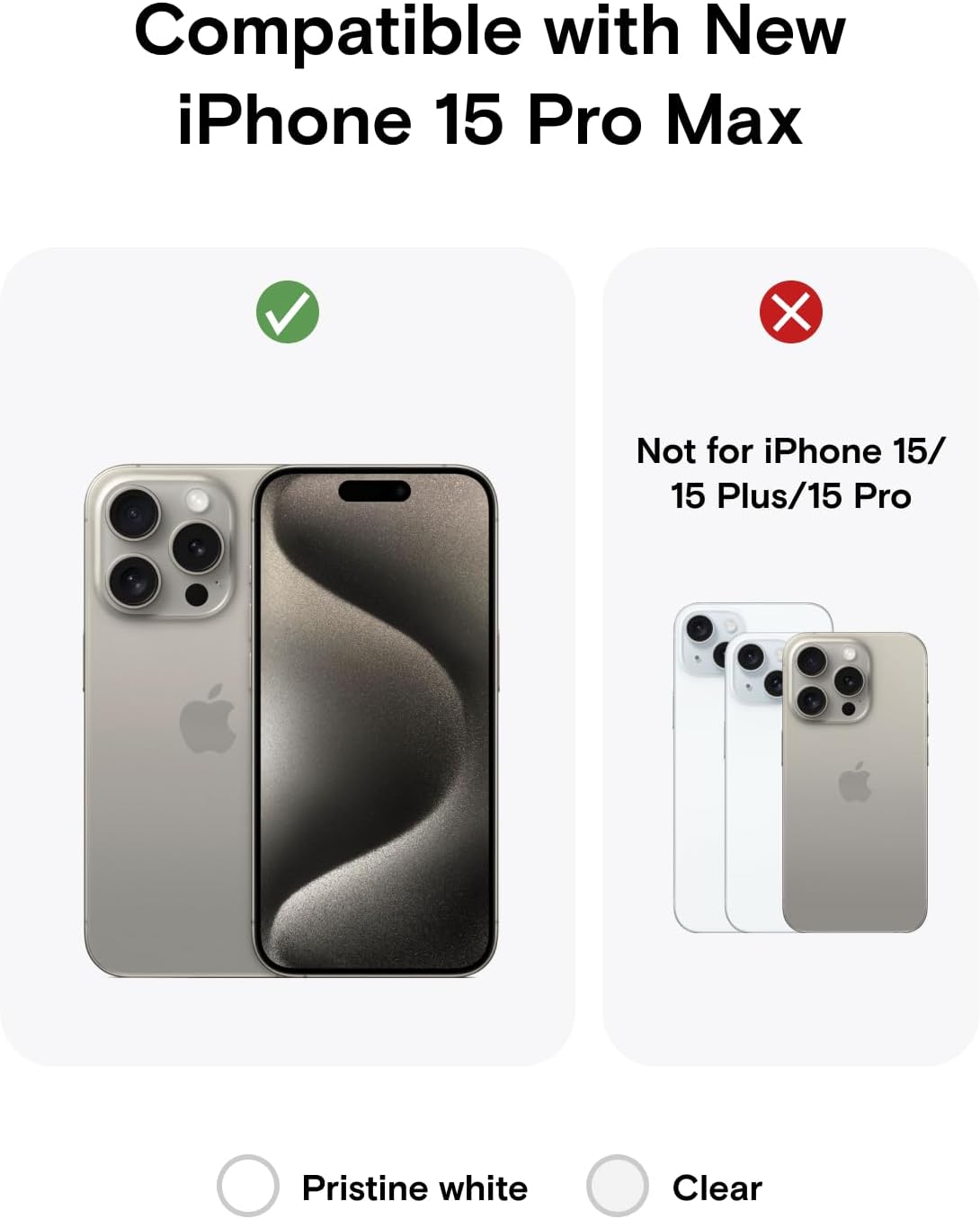 MOFT Magnetic Snap Case (MagSafe) for iPhone 15 Pro Max - White