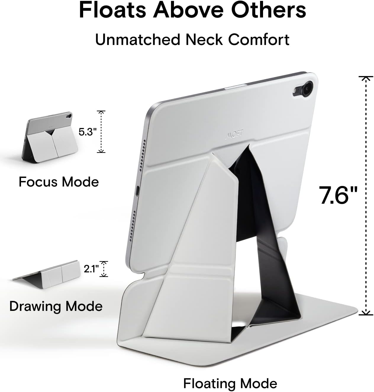 MOFT Tablet Case with Mini 6th Generation Snap Float Folio Tablet Stand - Misty Cove