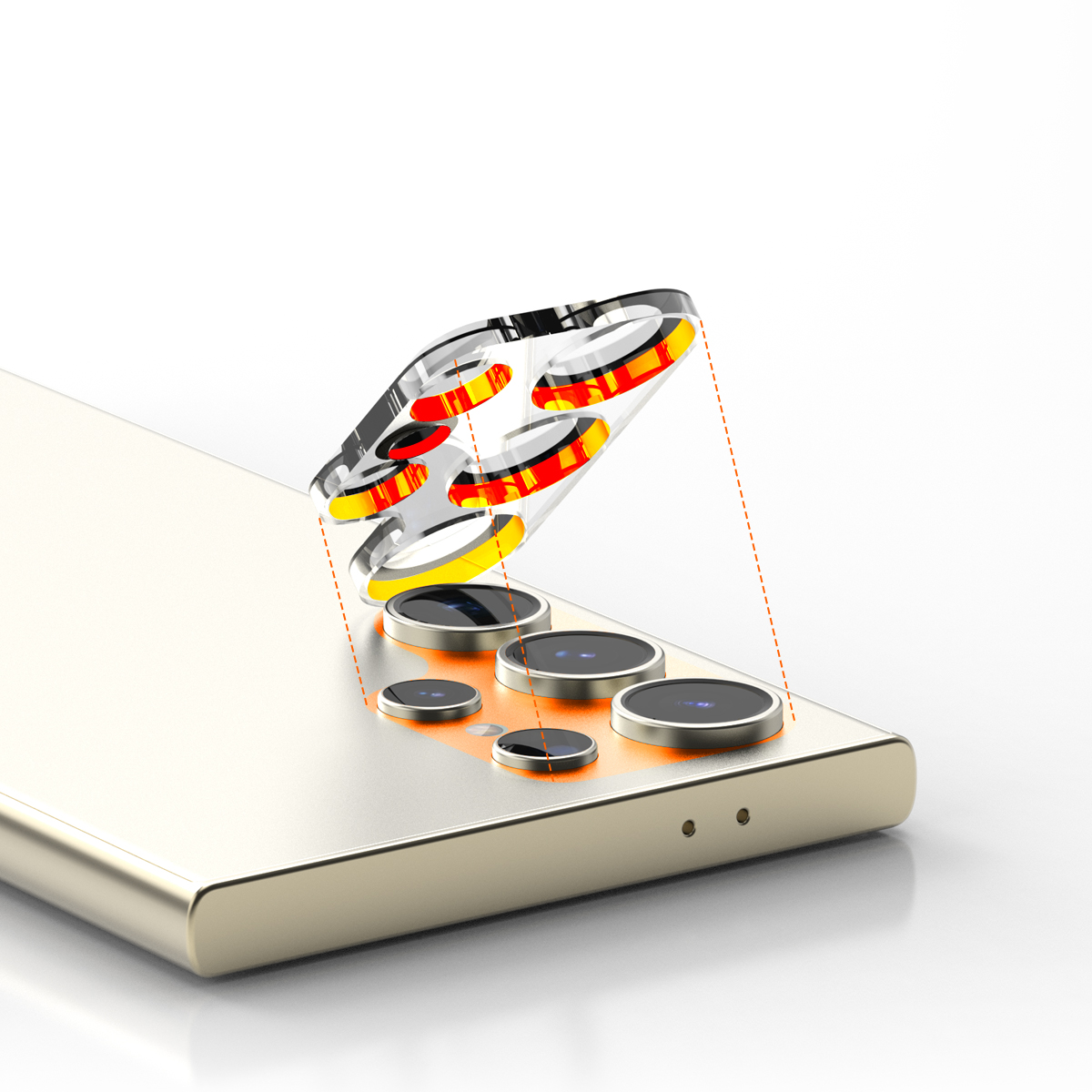Araree C-Subcore Camera Lens Protector For Samsung Galaxy S24 Ultra - Clear