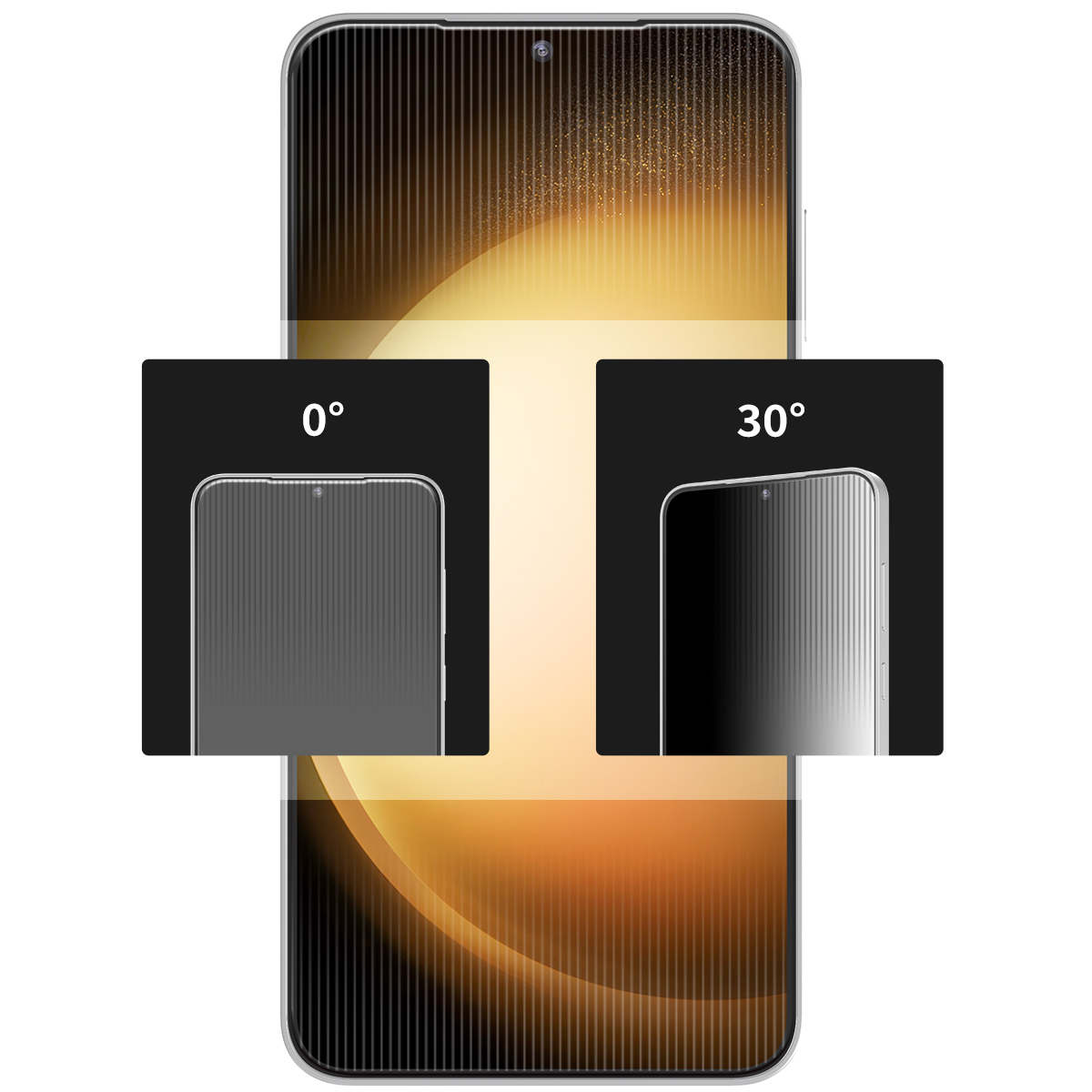 Araree Core Glass Screen Protector for Samsung Galaxy S24 Ultra - Privacy Black