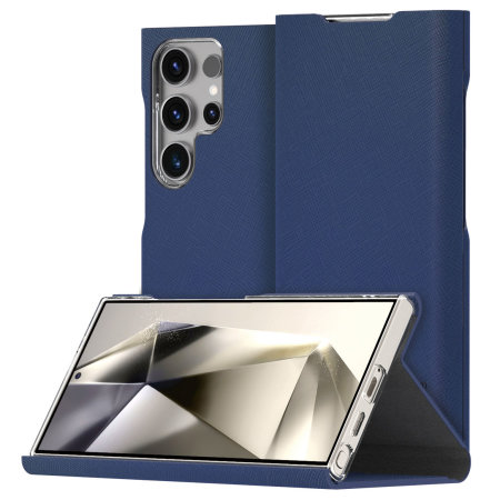 Araree Bonnet Dairy Stand Wallet Case For Samsung Galaxy S24 Ultra - Ash Blue