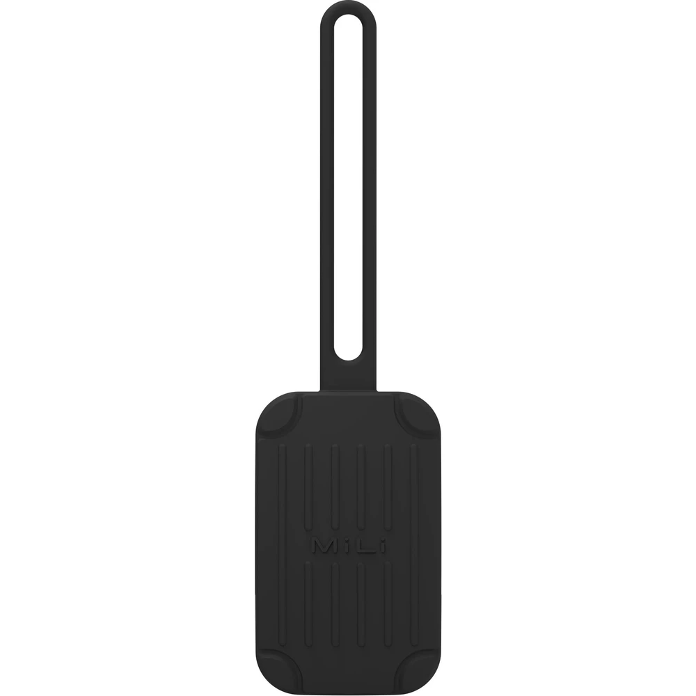 MiLi MiTag Plus Bluetooth Item Finder With Luggage Tag Works with Apple Find My -Black
