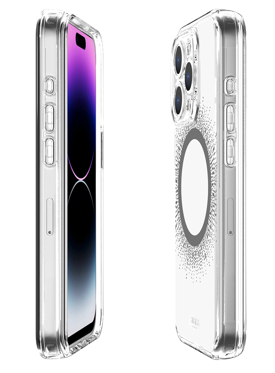 Itskins Avana Aura Series Case Magsafe Compatible With Camera Lens Protector For iPhone 15 Pro - Aura Black