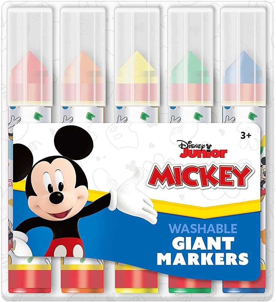 Skoodle Disney Mickey Mouse 5 Count Giant Markers