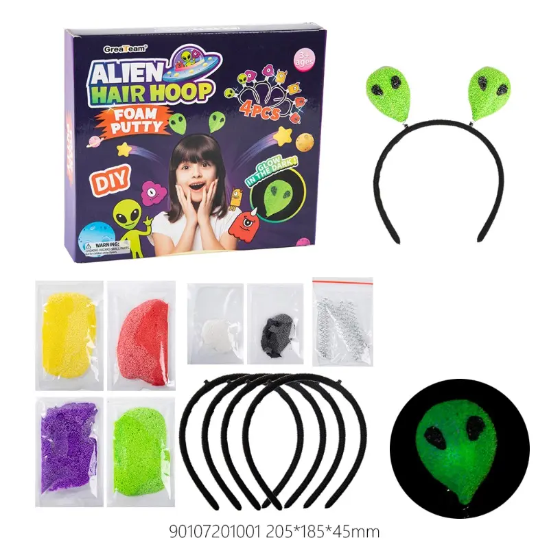 Greateam Alien Hair Hoop Foam Putty